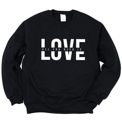 Simply Sage Market Women's Graphic Sweatshirt Love Is All You Need Split