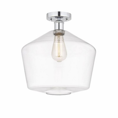 Cindyrella - 1 Light Semi-Flush Mount In Nautiical Style-13.75 Inches Tall and 12 Inches Wide
