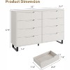 Drawer Dresser with Adjustable Legs - Waterproof MDF Top, Rustic Modern Design, Anti-Tip Safety & Easy Assembly - 2 of 4
