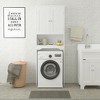 PDTEND Over The Toilet Storage Cabinet with Two Doors, Wood Bathroom Space Saver Organizer - 4 of 4