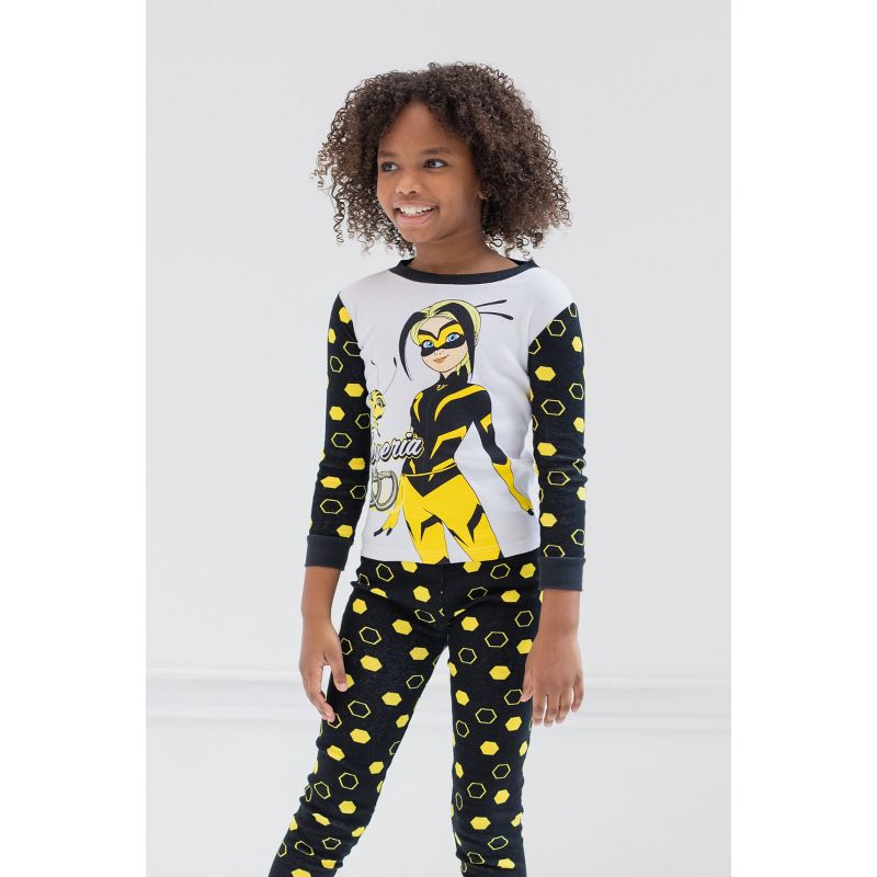 Miraculous Ladybug Vesperia Rena Rouge Girls Pullover Pajama Shirt and Pants Sleep Set Little Kid to Big Kid, 5 of 8