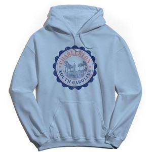 Social Collective Men's Charleston  Americana 4Th Of July Long Sleeve Graphic Cotton Sweatshirt Hoodie - 1 of 4
