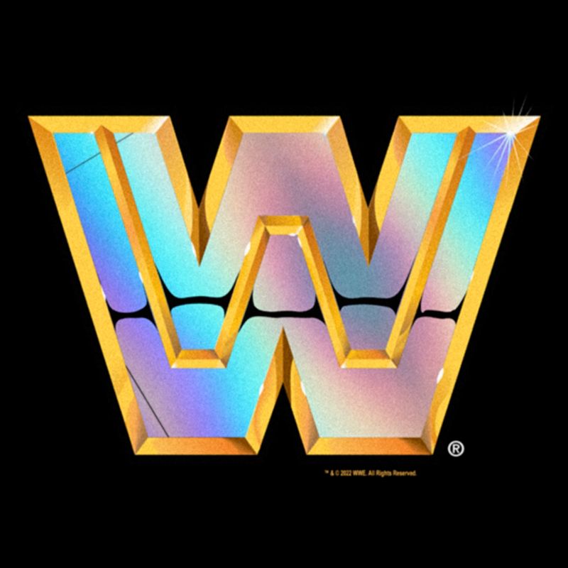 Women's WWE WrestleMania Gold Shiny Logo T-Shirt, 2 of 5