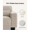40 inch living room sofa, 3-seater sofa with wide armrests and deep seats, comfortable 3-layer sofa, sofa with detachable and washable lid - 4 of 4