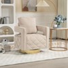 NicBex Swivel Accent Chair Modern Accent Chair with Pillow, Velvet Armchair Side Chair with Tufted Button for Living Room, Bedroom, Office - 2 of 4