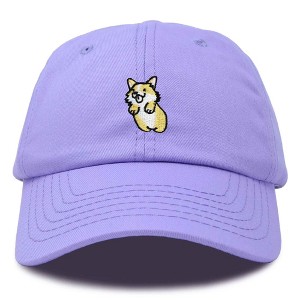 Dalix Leaping Corgi Embroidered Cap Cotton Baseball Hat Nautical Womens - 1 of 4