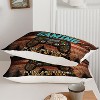Acoinel 3 Pcs Gaming Controller Lightwight Ultra Soft Comforter Set with 2 Pillowcases, FULL, Brown - 4 of 4
