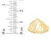 10k Yellow Gold 13.6mm Wavey Stripes Filigree Openwork Ring - 4 of 4