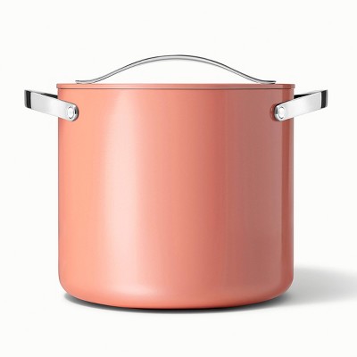 Perracotta 12 Qt Ceramic Coated Stock Pot with Lid