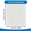 Boxs Of 100 Bags 30 Gallon White Disposable Large Trash Bags For Large Kitchen Trash Can, Hefty Ultra Strong 100 Count 113.5L Multipurpose Supplies - 2 of 4