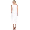 Women's Scoop Neck Tiered Midi Dress - White Mark - image 3 of 3