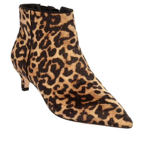 Leopard booties wide store width