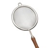 Unique Bargains Food Strainer Walnut Small Hand Wash Stainless Steel Brown 1 Pc - 4 of 4