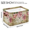 Aoibox Vintage Shabby Chic Rose Floral Foldable Storage Box Organizer Bin with Handles for Home Closet Bedroom - 4 of 4