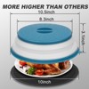 Itopfox 4 in 1 Vented Collapsible Microwave Splatter Cover & Mat, Kitchen Dish Bowl Plate Lid for Food, Dishwasher-Safe, BPA-Free Silicone & Plastic - 2 of 4