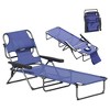 Resenkos Premium Foldable Recliner Chair, Comfortable Lounge Seat With Backrest, Ideal, Navy Blue - 2 of 4
