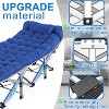 Musment Folding Camping Cot with Pillow, 75" x 28" Heavy Duty Folding Bed Cot with Carry Bag for Traveling Camp Office - 3 of 4