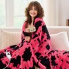 Inhand Heated Blanket Electric Throw - 50"x60" Cow Print Flannel Heating Blanket Throw Auto-Off 10 Heat Level Over-Heat Protection - 4 of 4