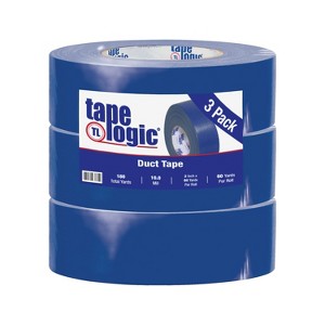 Tape Logic Duct Tape 10 Mil 2" x 60 yds. Blue 3/Case T987100BLU3P - 1 of 3
