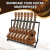 7 Guitar Stand Rack Metal Construction Multi Guitar Rack Guitar Organizer, Foldable Guitar Holder Stand With Padded Foam Tubing for Guitars Basses - 2 of 4