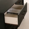 South Shore 25.5" 6 Drawer Double Dresser Rubbed Black: Laminated Particle Board, Adult Assembly Required - 3 of 4