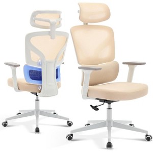 Ergonomic Office Desk Chair - High-Back Mesh Chair with Adjustable Lumbar, 3D Armrests, Headrest | Rolling Swivel for Home, Office, Gaming - 1 of 4