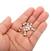 Unique Bargains Metal Round Jewelry Making Gold Filled Spacer Beads 100 Pcs - 4 of 4