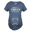 Maternity Theres A Turkey In This Oven Pregnancy T Shirt Funny Thanksgiving Tee - Crazy Dog Maternity T Shirt - 2 of 4