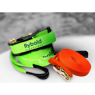 flybold 57ft Tight Rope Slackline Kit with Training Line, 1 of 6