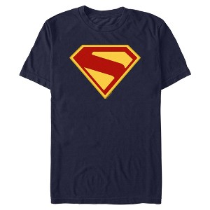 Mens Superman Shield Logo T Shirt - 1 of 4
