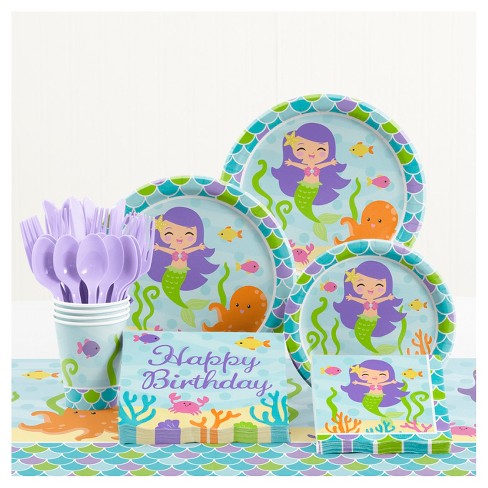 Mermaid Friends Birthday Party Supplies Kit Target