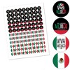 Big Dot of Happiness Viva Mexico - Mexican Independence Day Party Round Candy Sticker Favors - Labels Fits Hershey’s Kisses (1 sheet of 108) - 2 of 4