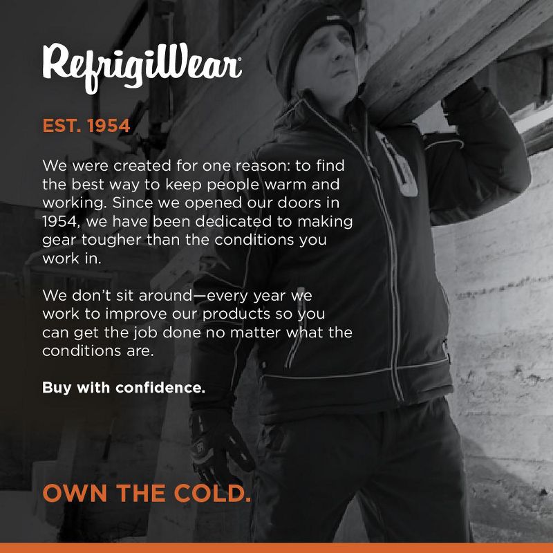 RefrigiWear High Visibility Orange Reflective Reversible Softshell Safety Vest, 5 of 7