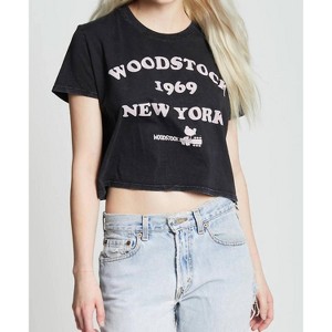 Women's Woodstock '69 New York Crop Tee - Recycled Karma - 1 of 3