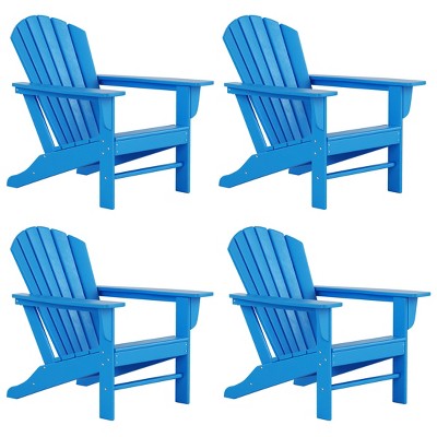 WestinTrends Dylan HDPE Outdoor Patio Adirondack Chair (Set of 4)