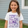 KPop Demon Hunters Panel Art Huntrix Youth White Crew Neck Short Sleeve T-shirt - 3 of 4