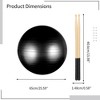 Toyzone World Black Cardio Fitness Yoga Balance Ball - 2 of 3