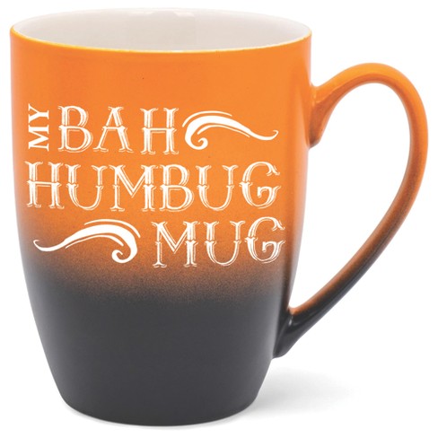 Elanze Designs My Bah Humbug Mug Two Toned Ombre Matte Orange and Black 12 ounce Ceramic Stoneware Coffee Cup Mug - image 1 of 4