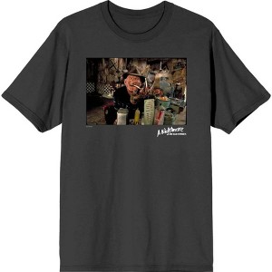 A Nightmare On Elm Street Freddy Smoking Men's Short Sleeve Tee - 1 of 2