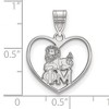 Black Bow Jewelry Sterling Silver Phi Mu Greek Life Pendant - 2 of 3