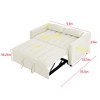 NicBex Modern Pull Out Sofa Bed Velvet Convertible Sleeper Sofa with Adjustable Back for Living Room - 2 of 4