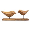 Birds Natural Wood & Metal Decorative Figure - Foreside Home & Garden - 4 of 4