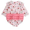 RuffleButts Baby Toddler Girls Long Sleeve Flutter Bubble Romper - 2 of 4