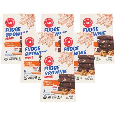 Made In Nature Maple Walnut Fudge Brownie Minis - Case of 6/5.92 oz