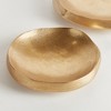 Plum & Post Nico Decorative Bowls, Set of 2 - Gold Cast Aluminum - 4 of 4