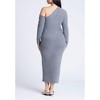 ELOQUII Women's Plus Size Off Shoulder Sweater Dress - 3 of 3
