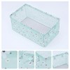 Unique Bargains Fabric Collapsible Spacious Capacity Storage Bins with Handles 19 x 11 x 8 Inch - 2 of 4