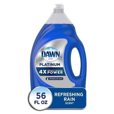 Dawn Platinum Dishwashing Liquid Dish Soap, Refreshing Rain Scent - 54.9 fl oz