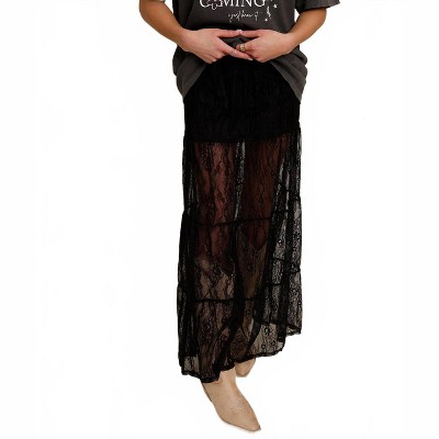 Women's Patti Lace Maxi Skirt - Mimosa