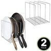 mDesign Steel Cookware Storage Organizer Rack for Kitchen - 2 Pack - image 2 of 4